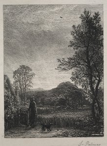ひばり、1850。 作： Samuel Palmer
