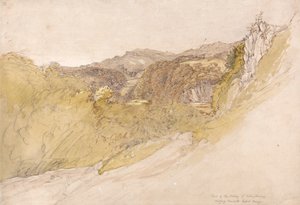 Dolwyddelanin laakso 作： Samuel Palmer