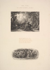 つる、または太ったバッカス、1880。 作： Samuel Palmer