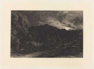 疲れた耕作者 作： Samuel Palmer