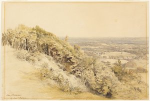 ケント州ウィルモッツ・ヒルからの眺め 作： Samuel Palmer