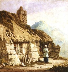 ダートムーアのコテージ 作： Samuel Prout