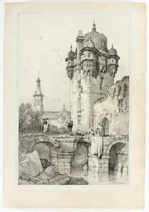 アンデルナッハ、フランドルとドイツで描かれたスケッチのファクシミリより 作： Samuel Prout
