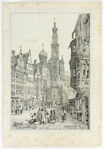 アウクスブルク、フランドルとドイツで描いたスケッチのファクシミリより 作： Samuel Prout