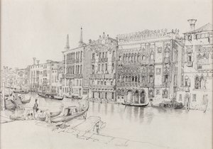 カーザ・ドーロ、ヴェネツィア、1824年頃（紙に水彩画） 作： Samuel Prout