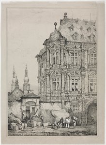 マルティンスブルク城、マインツ、ドイツ 作： Samuel Prout