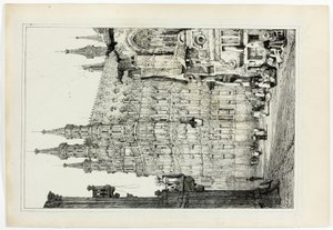 市庁舎、ルーヴェン 作： Samuel Prout