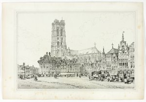 マリーヌ、フランドルとドイツで描いたスケッチのファクシミリより 作： Samuel Prout