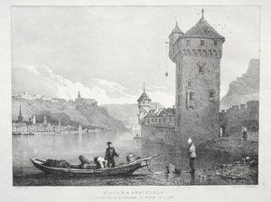 セントゴアールとラインフェルス、1824年。 作： Samuel Prout