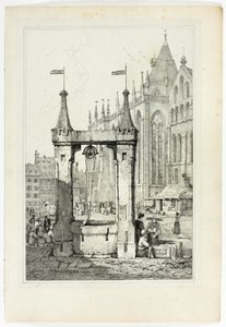 ストラスブールのサン・オメル、フランドルとドイツで描いたスケッチのファクシミリより 作： Samuel Prout