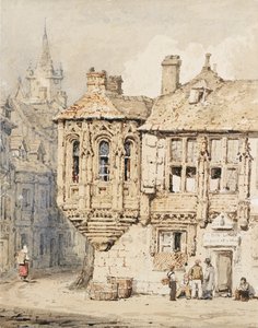 ルーアンの街並み、19 世紀初頭 作： Samuel Prout