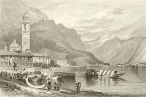 イタリア、コモ湖 作： Samuel Prout