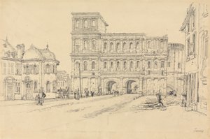 ポルタ ニグラ、トリーア 作： Samuel Prout