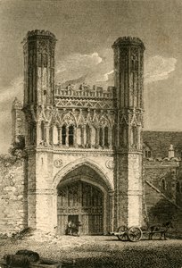 セントオーガスティンゲート、カンタベリーケント、1802年。 作： Samuel Rawle