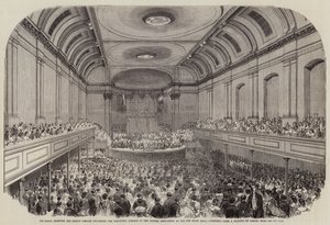 アバディーンのニューミュージックホールで英国協会に就任演説を行う王子殿下 作： Samuel Read