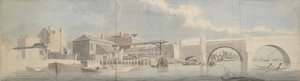 ウェストミンスター ブリッジ、サリー サイド、カリフォルニア州。 1750年。 作： Samuel Scott