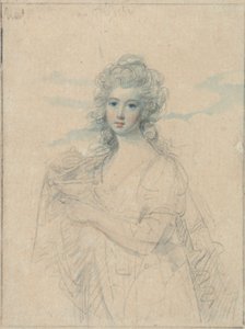 プシュケとしての若い女性の肖像 作： Samuel Shelley
