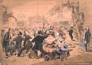 最初のサブスクリプション・ボール（バララット、ビクトリア州 作： Samuel Thomas Gill