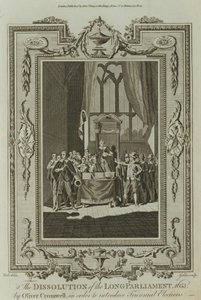 オリバー・クロムウェルによるロングパーラメントの解散（1653年）（彫刻 作： Samuel Wale