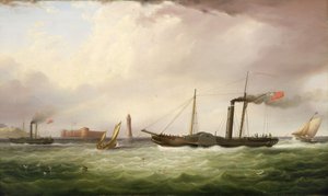 外輪船「アリエル号 作： Samuel Walters