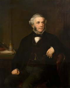 ジョージ・リチャーズ・エルキントンの肖像 1800-1865, 1865. 作： Samuel West