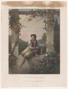 ぶどうでいっぱいの帽子をかぶった少年 Le Voleur de Raisin (オブジェクトのタイトル) 作： Samuel William Reynolds (I)