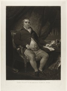 ポートレット・ヴァン・チャールズ・ジェームズ・フォックス The Honorable Charles James Fox (オブジェクトのタイトル) 作： Samuel William Reynolds (I)