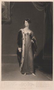 ニューカッスル公爵夫人ジョージアナ・エリザベス 作： Samuel William Reynolds