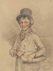 かごを持った少年 作： Samuel de Wilde
