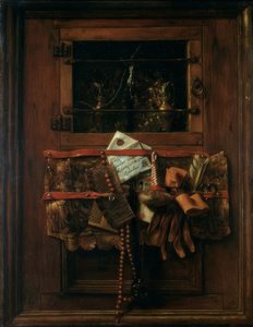 手紙のある静物 作： Samuel van Hoogstraten