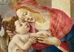 オーストリア、ウィーン、聖母子像、細部 作： Sandro Botticelli