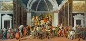 バージニアの物語、1500年頃（パネルのテンペラ） 作： Sandro Botticelli