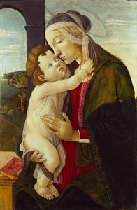 聖母子像、1480年から1500年頃アーティストサンドロ・ボッティチェリ、アンノウン 作： Sandro Botticelli