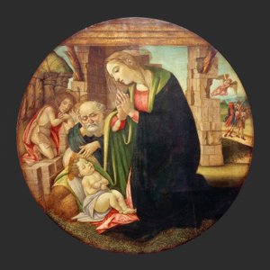 ヨハネスクナベンと子供の崇拝 作： Sandro Botticelli