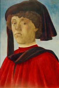 若者の肖像 作： Sandro Botticelli