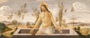 墓の中のキリスト 作： Sandro Botticelli