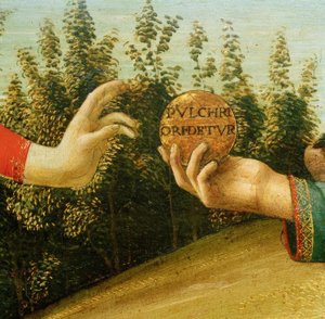 パリの評決（りんごを持つ手） 作： Sandro Botticelli