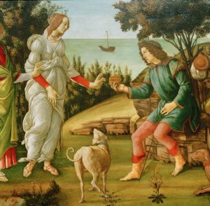 パリの判決（金星とパリ） 作： Sandro Botticelli