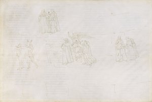 Dante Alighieri Purgatorio 17、1480-1490による「神の喜劇」のイラスト 作： Sandro Botticelli