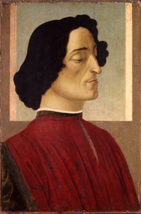 イタリア語：ジュリアーノ・デ・メディチの肖像 ジュリアーノ・デ・メディチの肖像 作： Sandro Botticelli