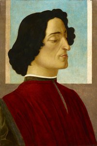 イタリア語：ジュリアーノ・デ・メディチの肖像 ジュリアーノ・デ・メディチの肖像 作： Sandro Botticelli