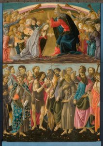 聖人と聖母の戴冠式 作： Sandro Botticelli