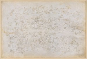 『神曲』、地獄篇第33歌。地獄の第9圏（コキュートス）、第3の帯：ウゴリーノ伯爵の懺悔；友人を裏切った者たちへの罰――プトレマイアの氷の中