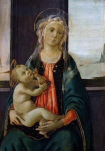 海の聖母 マドンナ・デル・マーレ、1477年頃。 作： Sandro Botticelli