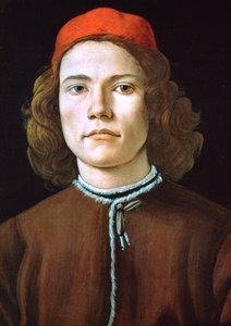 若い男の肖像、c1480-1485 作： Sandro Botticelli