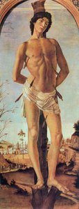 聖セバスチャン、1474年。 作： Sandro Botticelli