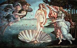 金星の誕生、c1482 作： Sandro Botticelli