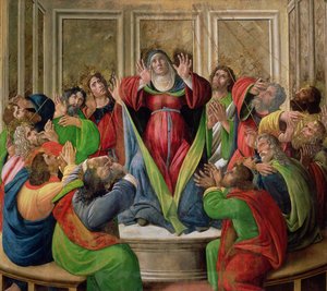 聖霊の降臨、1495-1505 作： Sandro Botticelli