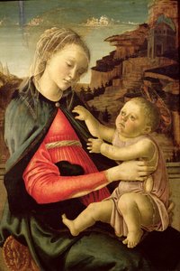 聖母子（ギディダファエンツァのマドンナ）c.1465-70 作： Sandro Botticelli