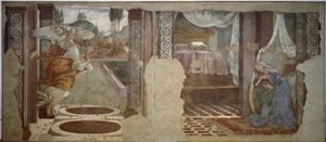 S.Martinoによる受胎告知 作： Sandro Botticelli